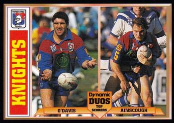 1994 Dynamic Rugby League Series 1 - Dynamic Duos #DD7 Robbie O'Davis / Jamie Ainscough Front